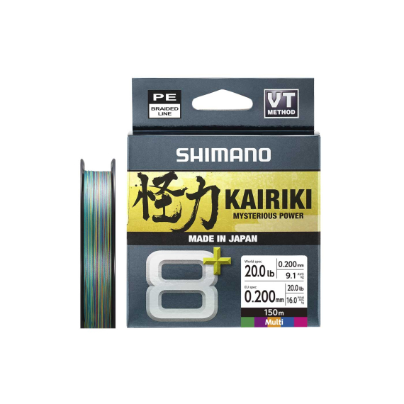 Shimano Kairiki 8+ 150m Multi in the group Lines / Braided Lines at Sportfiskeprylar.se (LDM58XE0606015Mr)