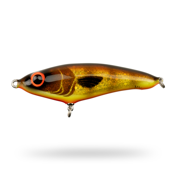 Mälaren Lures Loner Mini 13cm, 60g - Brown Trout in the group Lures / Handmade Baits / Handmade Jerkbaits at Sportfiskeprylar.se (MLLM13-3)