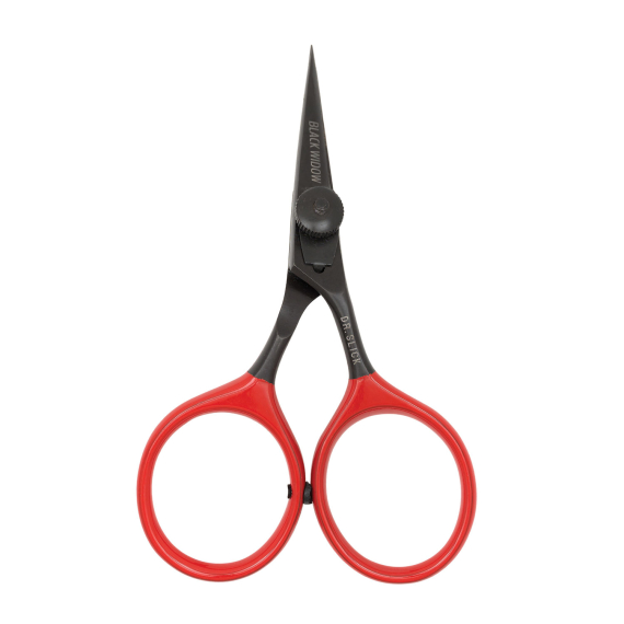 DR Slick SR4BW Black Widow All Purpose Razor Scissor 4\'\' Bent Shaft Black and Red in the group Tools & Accessories / Pliers & Scissors / Line Cutters & Scissors at Sportfiskeprylar.se (NFD9320-SR4BW)