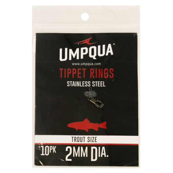 Umpqua Tippet Ring Standard 2mm 10-pack in the group Hooks & Terminal Tackle / Leaders & Leader Materials / Leader Materials / Leader Material Fly fishing at Sportfiskeprylar.se (NFD9384)