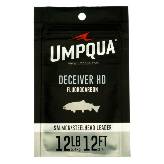 Umpqua Deceiver HD Salmon & Steelhead Fluorocarbon Leader 12ft in the group Hooks & Terminal Tackle / Leaders & Leader Materials / Ready Made Leaders / Tapered Leaders at Sportfiskeprylar.se (NFD9392-8lbr)