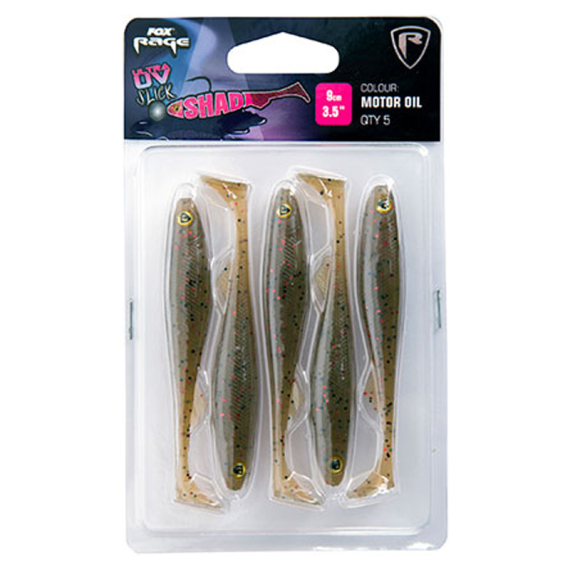 Fox Rage Slick Shad Ultra UV 9 cm 5-pack in the group Lures / Softbaits / Perch Softbaits & Zander Softbaits at Sportfiskeprylar.se (NSC029r)