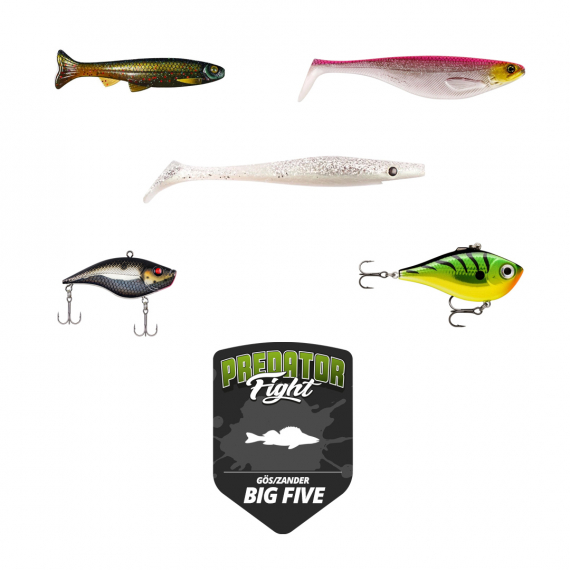 PredatorFight Gös Big Five in the group Lures / Lure Kits / Lure Kits Zander at Sportfiskeprylar.se (PF20BIGFIVEGOS1)