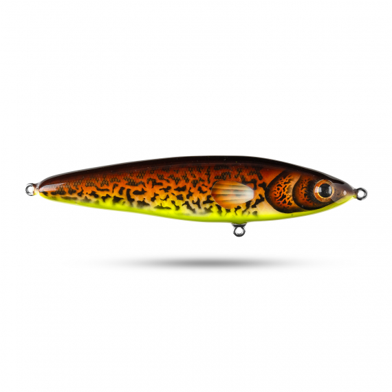 Pineslope Lures Beef Jerky Shallow 22cm, 130g - Hot Burbot in the group Lures / Handmade Baits / Handmade Jerkbaits at Sportfiskeprylar.se (PSLBJS22-7)