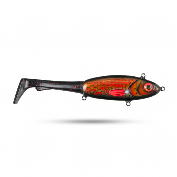 Pineslope Lures Goujon XL Slow Sink 25cm, 130g - Black Knight in the group Lures / Handmade Baits / Handmade Tail baits at Sportfiskeprylar.se (PSLGXLSS23-2)