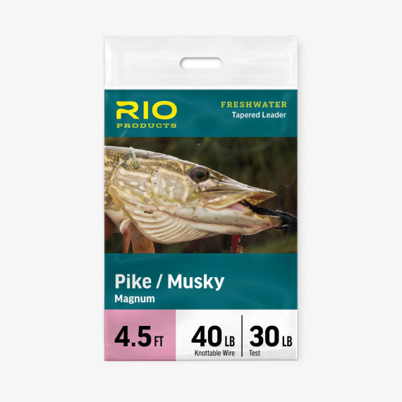 Rio Pike/Musky Magnum Leader - 4.5ft, 30lb class 40lb Knottable Wire in the group Hooks & Terminal Tackle / Leaders & Leader Materials / Ready Made Leaders / Tapered Leaders at Sportfiskeprylar.se (RP24670)