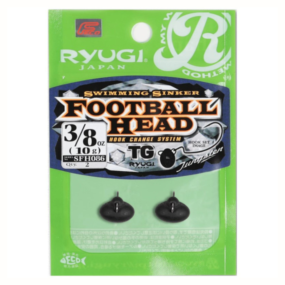 Ryugi Football Tungsten Sinker in the group Hooks & Terminal Tackle / Sinkers & Weights / Other Sinkers & Weights at Sportfiskeprylar.se (SFH086r)