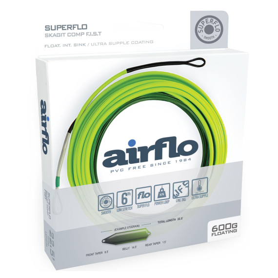 Airflo Superflo Skagit Compact F.I.S.T Shooting Head Sink 3 in the group Lines / Fly Lines / Shooting Heads at Sportfiskeprylar.se (SFS-FIST-450r)