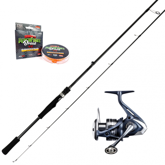 Shimano Miravel Lunker Stick Perch Combo in the group Fishing methods / Spin Fishing / Combos / Spinning Combos at Sportfiskeprylar.se (SSPSET-24)