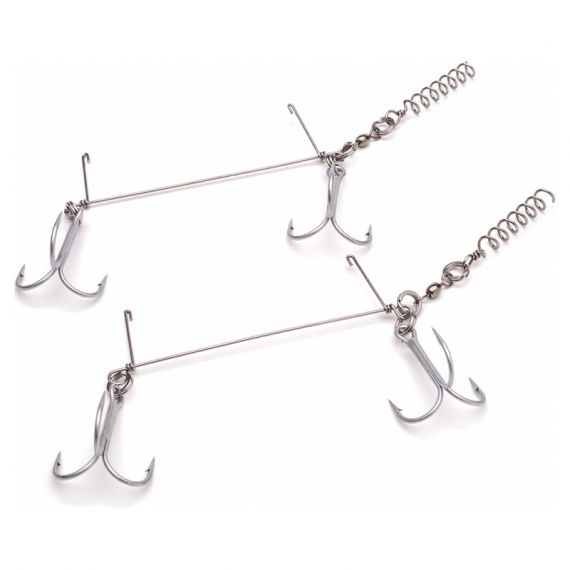 Westin Pro Stinger Double 1x7 12 cm 40,8kg 2 Size 1/0 Stinger Hooks For  Fishing, Fear Hook for Soft Bait for pike fishing : : Sports &  Outdoors
