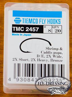 100 Tiemco Fly Tying Hooks, TMC 2457, Size 18, Fly Tying 