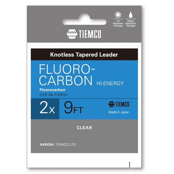 Tiemco Fluorcarbon Taperad Tafs Hi-energi 9ft in the group Hooks & Terminal Tackle / Leaders & Leader Materials / Ready Made Leaders / Tapered Leaders at Sportfiskeprylar.se (TAFLH9-0Xr)