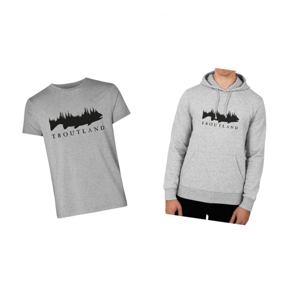 Troutland T-shirt & Hoodie in the group Clothes & Shoes / Clothing / Sweaters at Sportfiskeprylar.se (TROUTLANDTHSET)