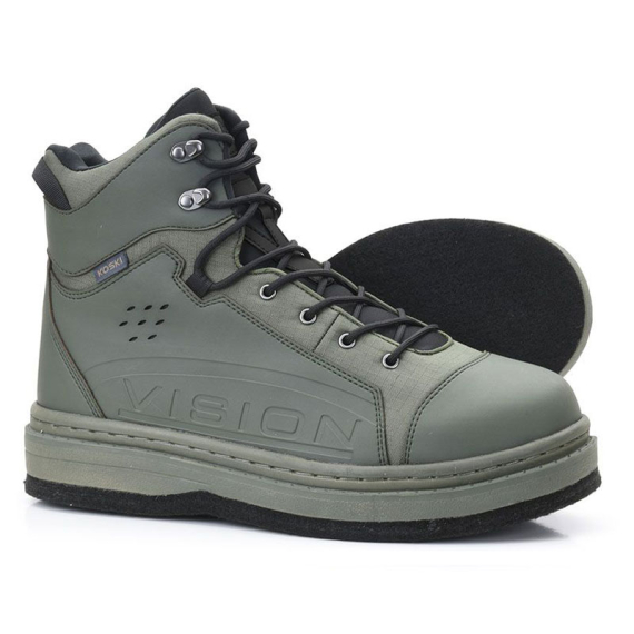 Vision Koski Green Vadarsko Felt Sole in the group Clothes & Shoes / Waders & Wading Equipment / Wading Shoes at Sportfiskeprylar.se (V2096-5r)