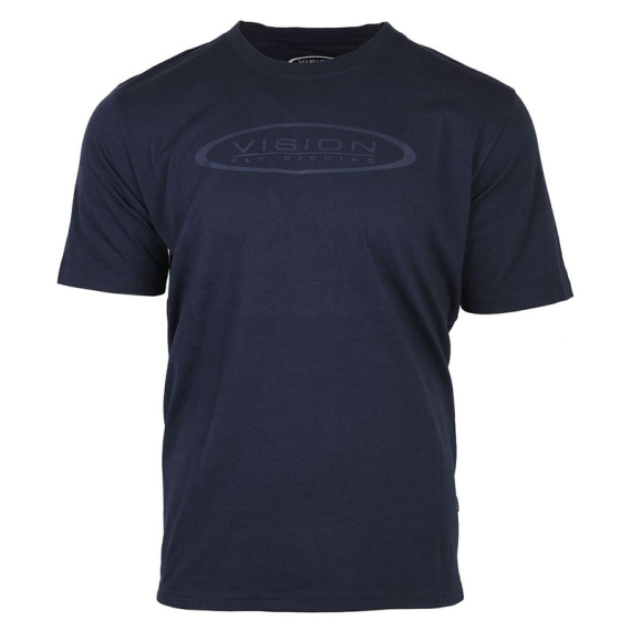 Vision Logo T-shirt Navy Blue in the group Clothes & Shoes / Clothing / T-shirts at Sportfiskeprylar.se (V3051-Sr)