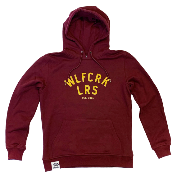 Wolfcreek Lures Logo Hoodie, Burgundy in the group Clothes & Shoes / Clothing / Sweaters / Hoodies at Sportfiskeprylar.se (WCL-05-HOOD-03-BRGr)