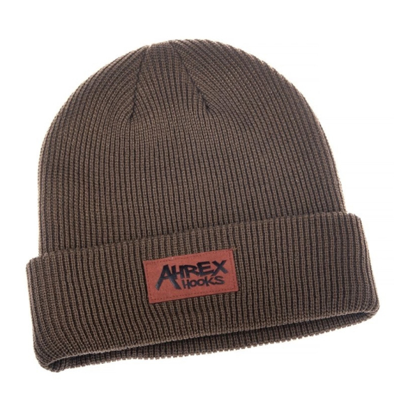 Ahrex Suede Patch Beanie Brown in the group Clothes & Shoes / Caps & Headwear / Beanies & Hats at Sportfiskeprylar.se (abe324)