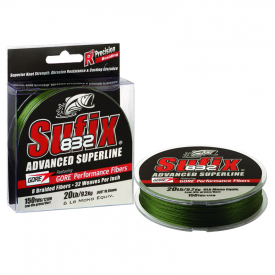 Sufix 832 Braid 120m Braid Green 0,10mm/13LB