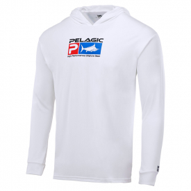 Реглан Pelagic Exo-Tech Hooded Fishing Shirt Light Grey 3580124-3580122 —  купить в Украине