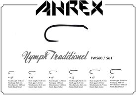 Ahrex Xo774 Universal Curved #1/0 Fly Tying Hooks