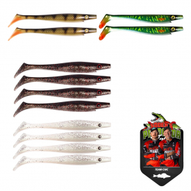 Jackson Rubber Fish Zander & Pike Bait The Shad 10.0 cm Pack of 2 Baby  Trout Rubber Baits Perch, Zander and Pike Fishing Artificial Bait Predator  Fishing Bait Rubber : : Sports