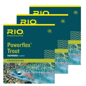 RIO 7.5' Powerflex Trout Knotless Leader, Trout Fly Fishing Leaders For  Sale at