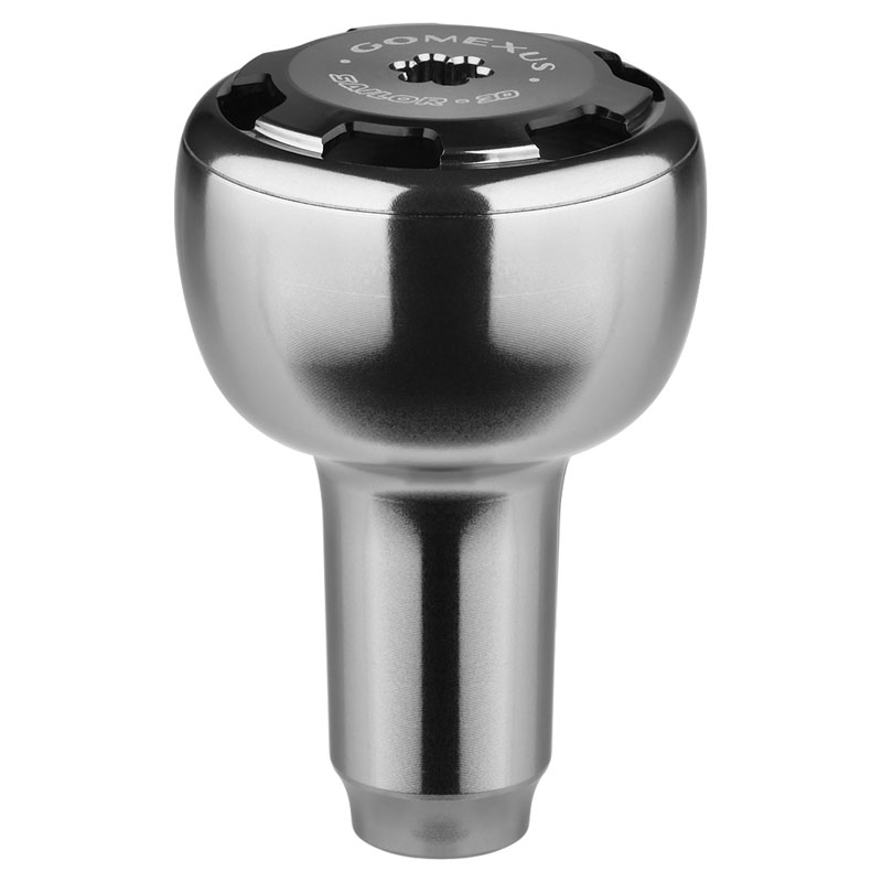 Gomexus Handle Knob Aluminium For Spinning Reel - Smoke/Black
