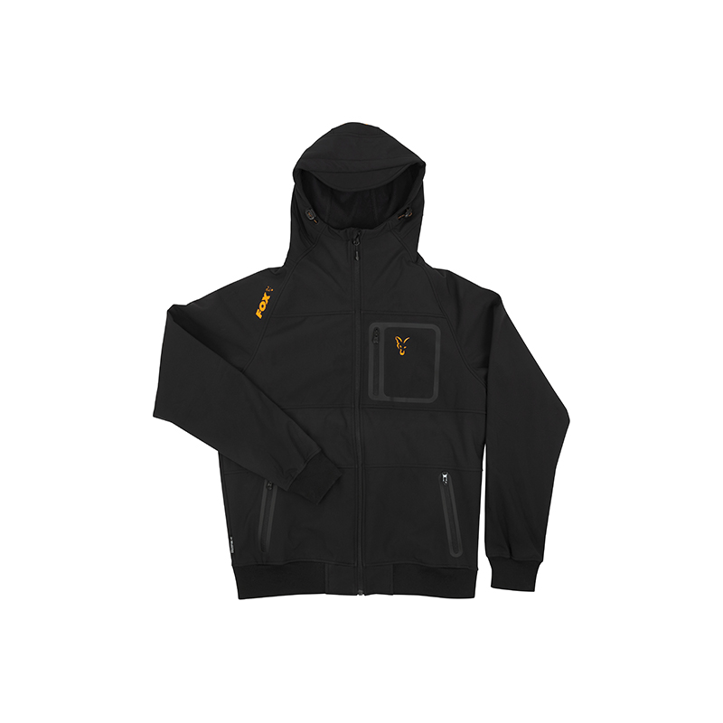 fox black orange hoodie