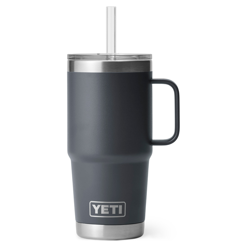 Yeti Rambler 25 Oz Straw Mug Charcoal Sportfishtackle