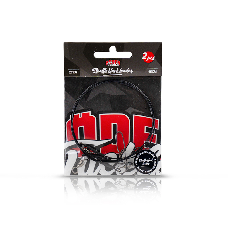 2 Pack 60# Pike Fluorocarbon Leaders - Stealth Tackle