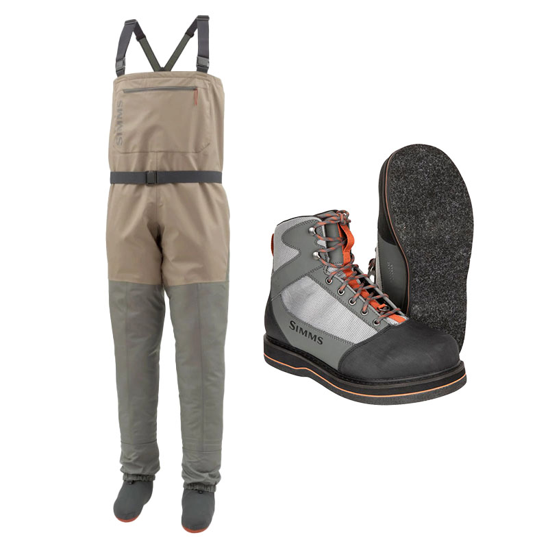 simms tributary waders combo