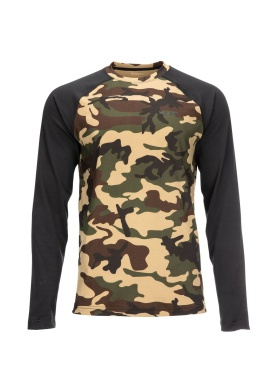 Simms Lightweight Baselayer Top CX Woodland Camo