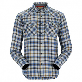 Simms Santee Flannel Admiral Blue/Navy Camp Plaid