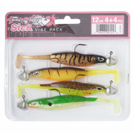 Berkley Sick Vibe 12cm 4pc Pre-Rigged Bismuth