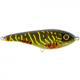 Buster Jerk, sinking, 15cm, Green Motoroil Pike UV