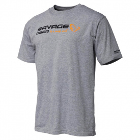 Savage Gear Signature Logo T-Shirt, Grey Melange