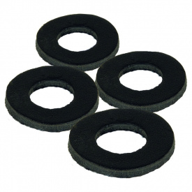 Fox Black Leather Washers (4pcs)