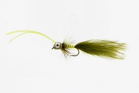 Small Dredger Rubberlegs Olive/Chartreuse