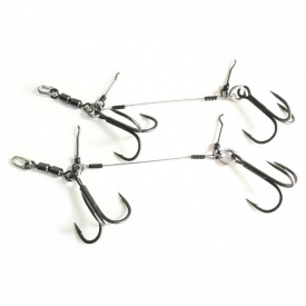 Pikecraft Double Swivel Stinger Rig L (2pcs) - BKK 1/0