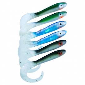 Svartzonker McRubber Tail 11cm Mix (6pcs) - Baitfish