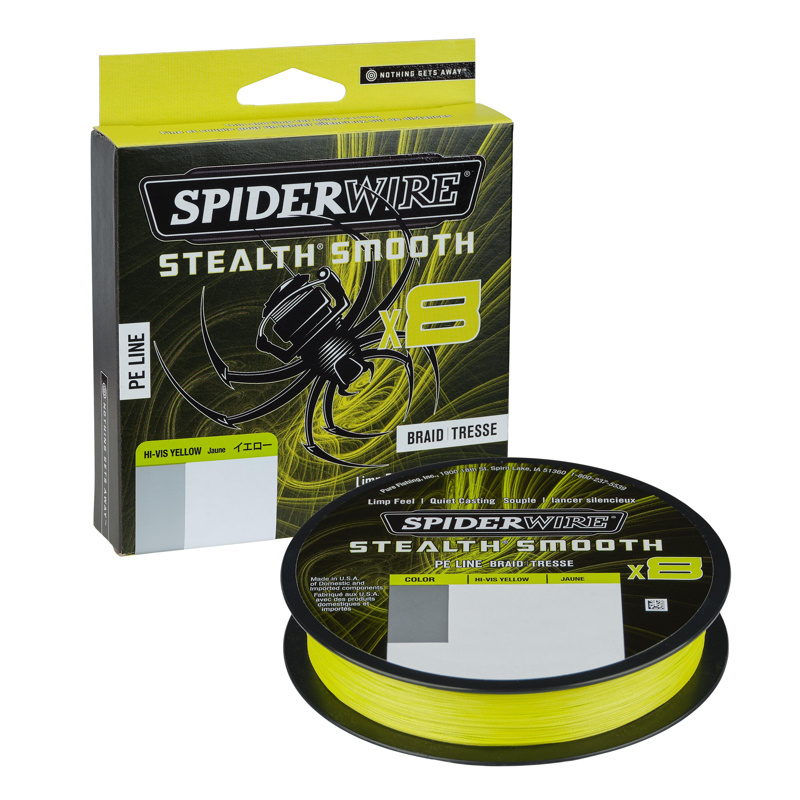 Spiderwire Duo Spool Stealth Smooth 8 braided PE mainline and Clear Vanish  100% Fluorocarbon 150m/50m | 0.09mm/0.25mm | 7.5kg/4.5kg