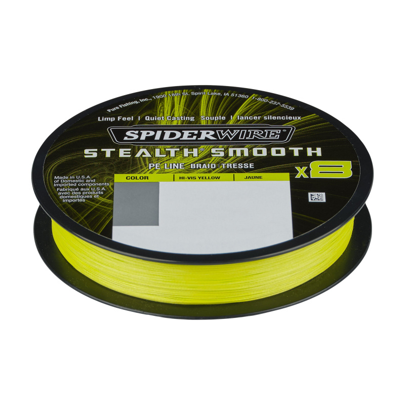 Tressé Spiderwire Stealth Smooth 8 Fils Vert 240/300m