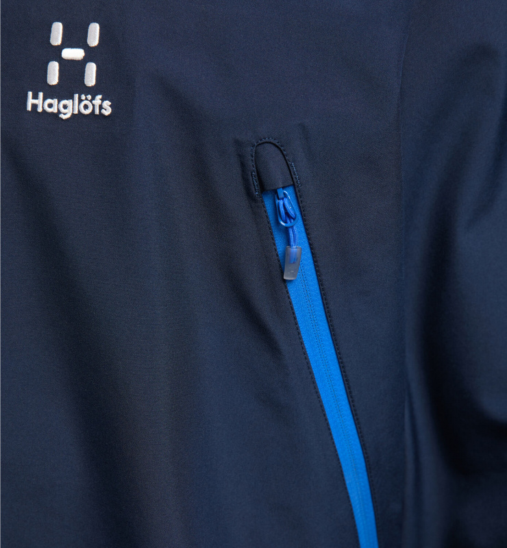Haglofs Roc GTX Jacket Men Tarn Blue Chaquetas de senderismo : Snowleader