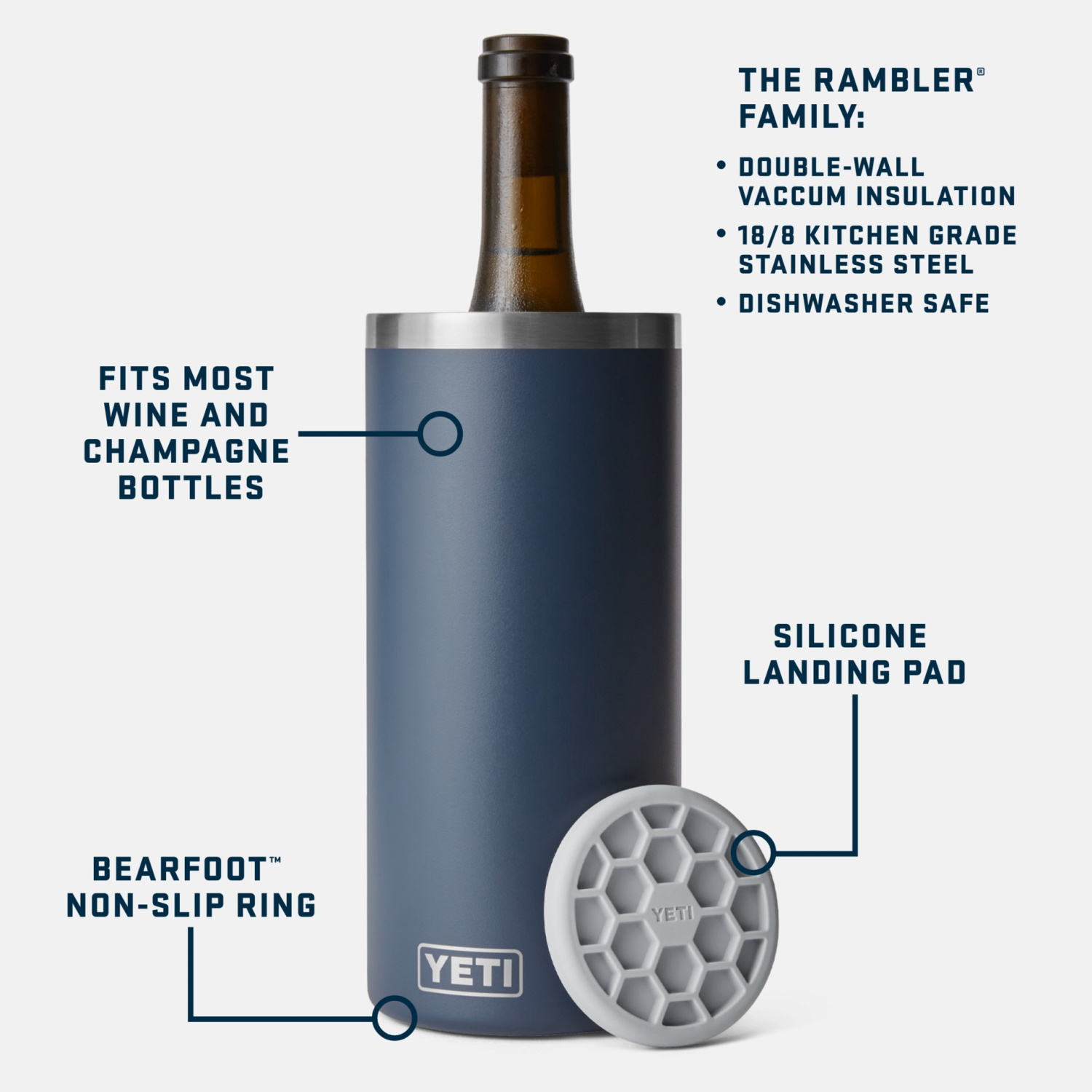 Yeti Wine Chiller - Stainless Steel