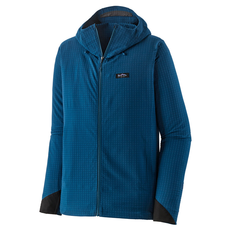 Patagonia M's R1 TechFace Fitz Roy Trout Hoody Lagom Blue