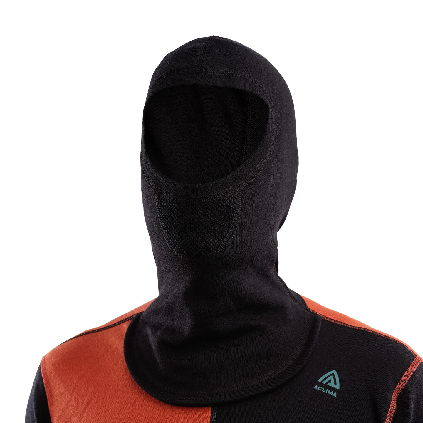 Aclima WarmWool Hoodsweater w/zip M's Jet Black/RC/NA