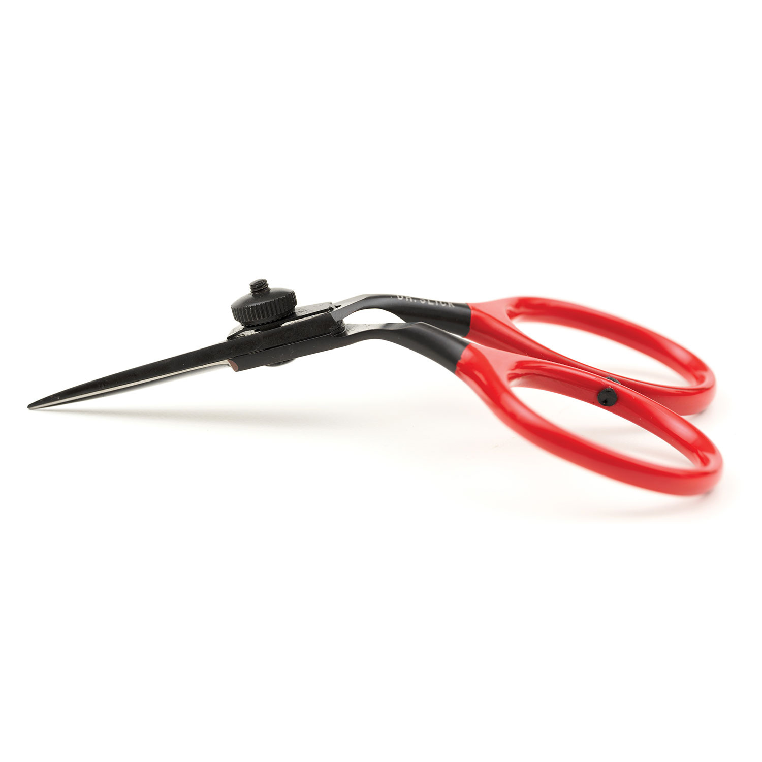 DR Slick SR4BW Black Widow All Purpose Razor Scissor 4\'\' Bent Shaft Black and Red